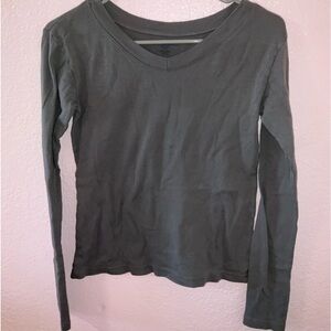 Brandy Melville Long Sleeve Gray Top